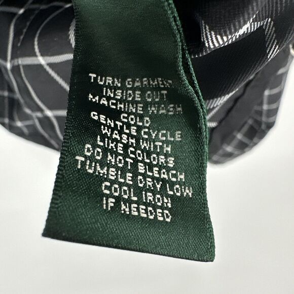 Lauren Active Jacket Womens Large Full Zip Windowpane Check Ralph Lauren - Picture 8 of 9